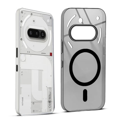 Nothing Phone 3A 5g Crystal Clear Anti-Yellowing Wireless Charging Support Case - Crystal Black