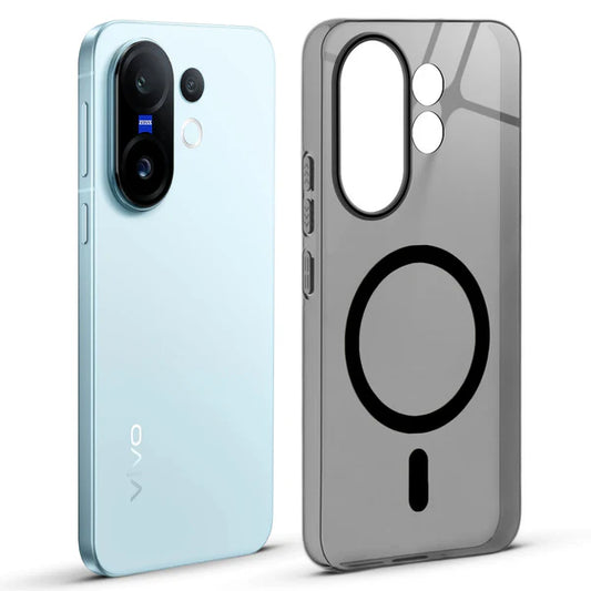Vivo X200 Fe 5g Crystal Clear Anti-Yellowing Wireless Charging Support Case - Crystal Black