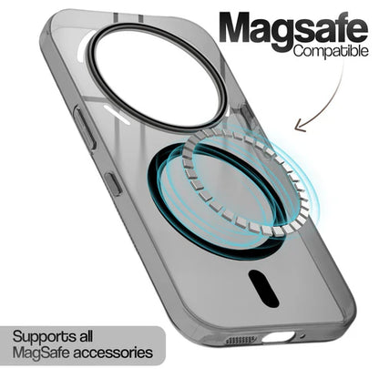 Nothing Phone 3A Pro 5g Crystal Clear Anti-Yellowing Wireless Charging Support Case - Crystal Black