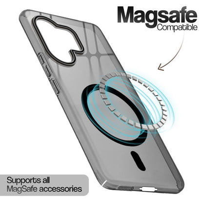 Vivo V60/T4 Pro 5g Crystal Clear Anti-Yellowing Wireless Charging Support Case - Crystal Black