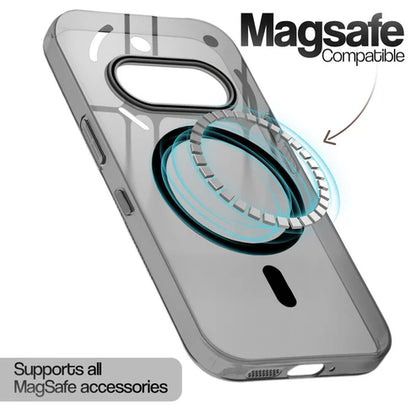 Nothing Phone 3A 5g Crystal Clear Anti-Yellowing Wireless Charging Support Case - Crystal Black