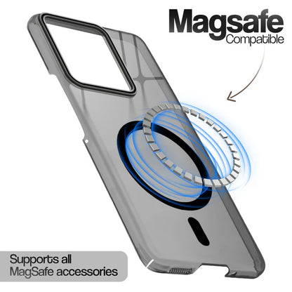 Motorola Edge 50 Pro 5g Crystal Clear Anti-Yellowing Wireless Charging Support Case - Crystal Black