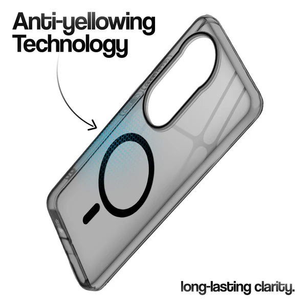 Vivo V50/T4R 5g Crystal Clear Anti-Yellowing Wireless Charging Support Case - Crystal Black