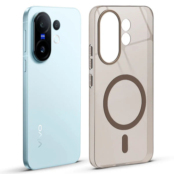 Vivo X200 Fe 5g Crystal Clear Anti-Yellowing Wireless Charging Support Case - Crystal Gold