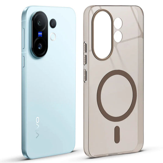 Vivo X200 Fe 5g Crystal Clear Anti-Yellowing Wireless Charging Support Case - Crystal Gold