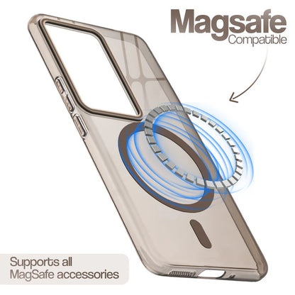 Vivo V29/V29 Pro 5g Crystal Clear Anti-Yellowing Wireless Charging Support Case - Crystal Gold
