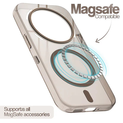 Nothing Phone 3A Pro 5g Crystal Clear Anti-Yellowing Wireless Charging Support Case - Crystal Gold