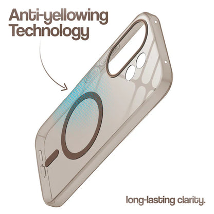 Vivo X200 Fe 5g Crystal Clear Anti-Yellowing Wireless Charging Support Case - Crystal Gold