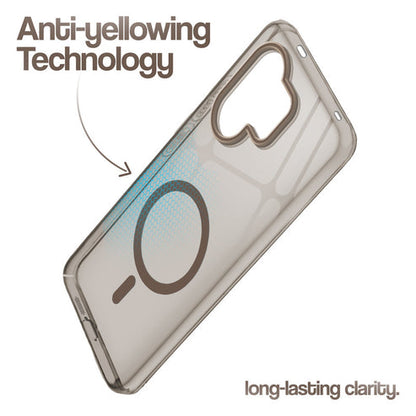 Vivo V60/T4 Pro 5g Crystal Clear Anti-Yellowing Wireless Charging Support Case - Crystal Gold