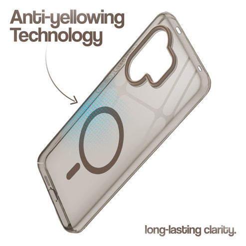 Vivo V60/T4 Pro 5g Crystal Clear Anti-Yellowing Wireless Charging Support Case - Crystal Gold