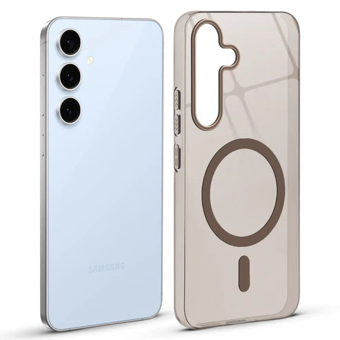 Samsung S24 Fe 5g Crystal Clear Anti-Yellowing Wireless Charging Support Case - Crystal Gold