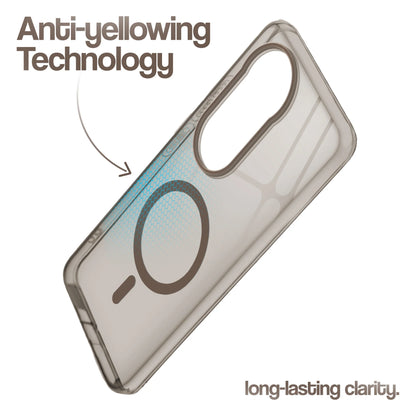 Vivo V50/T4R 5g Crystal Clear Anti-Yellowing Wireless Charging Support Case - Crystal Gold