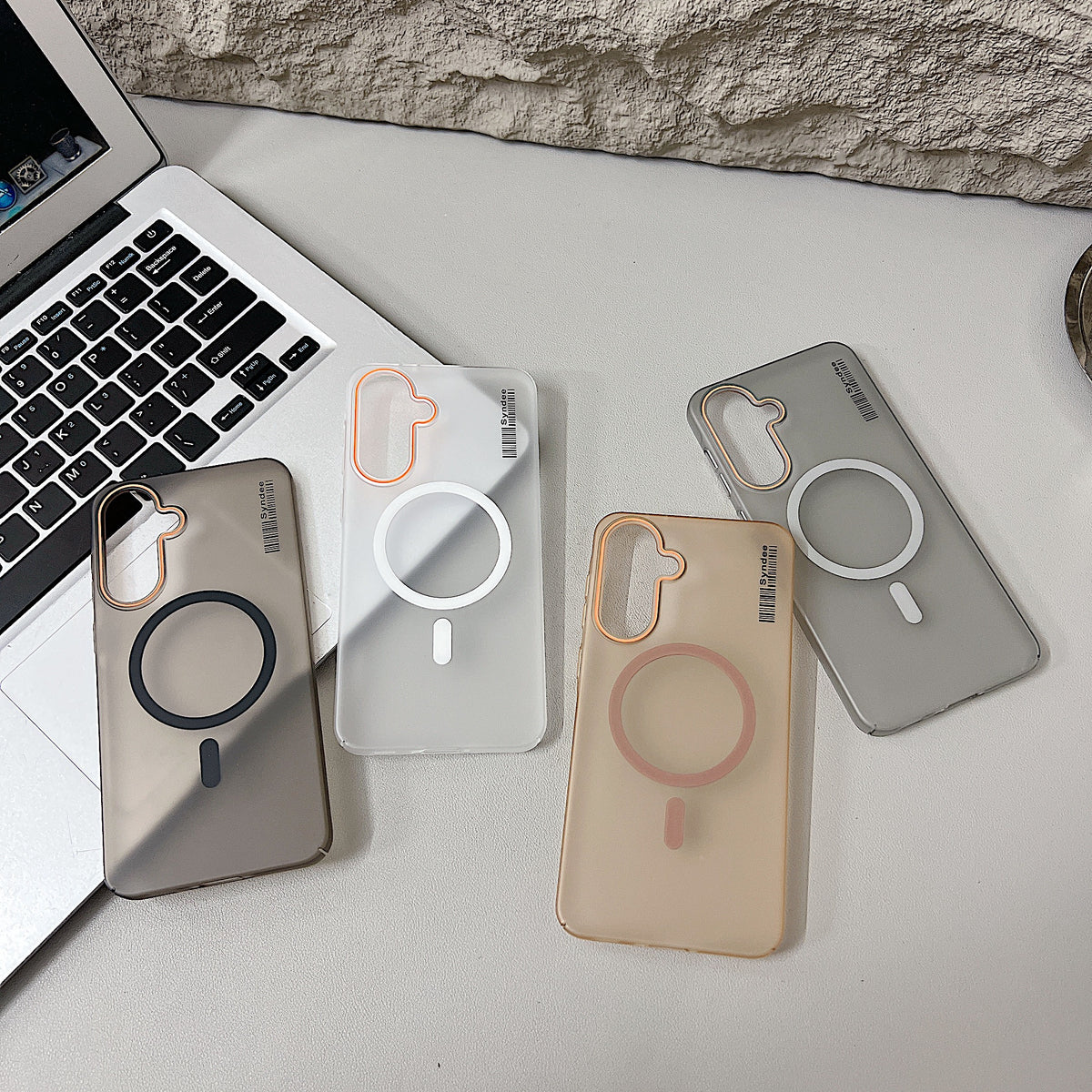 Samsung A56 5G Premium Magnetic Frosted Ultra Slim Back Case - Desert Gold