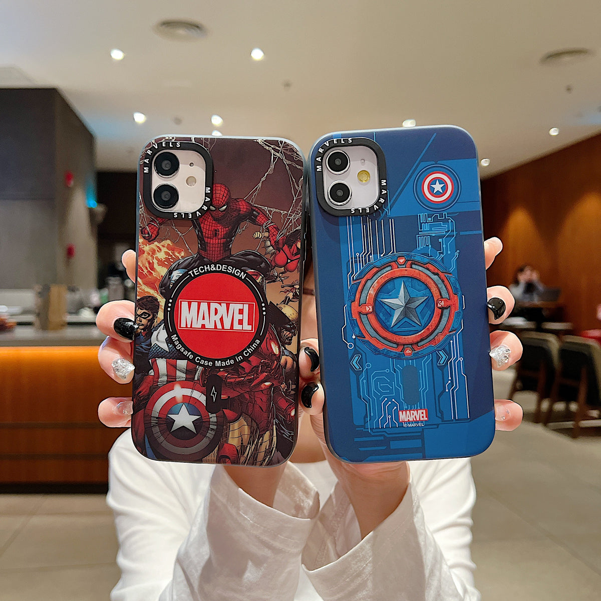 Apple iPhone 12/12 Pro Premium Avengers IMD Printed Back Case - Avengers