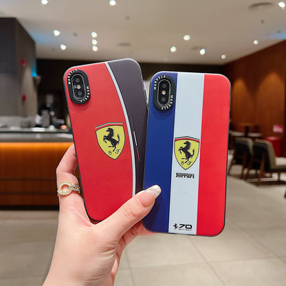 Apple iPhone X/Xs Premium Ferrari IMD Printed Back Case - Ferrari 2