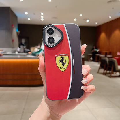 Apple iPhone 16 Series Premium Ferrari IMD Printed Back Case - Ferrari 2