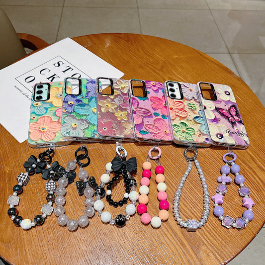 Samsung S24 FE 5G 3D Hot Trending Charms Rhinestone Flowers case - Pattern 3