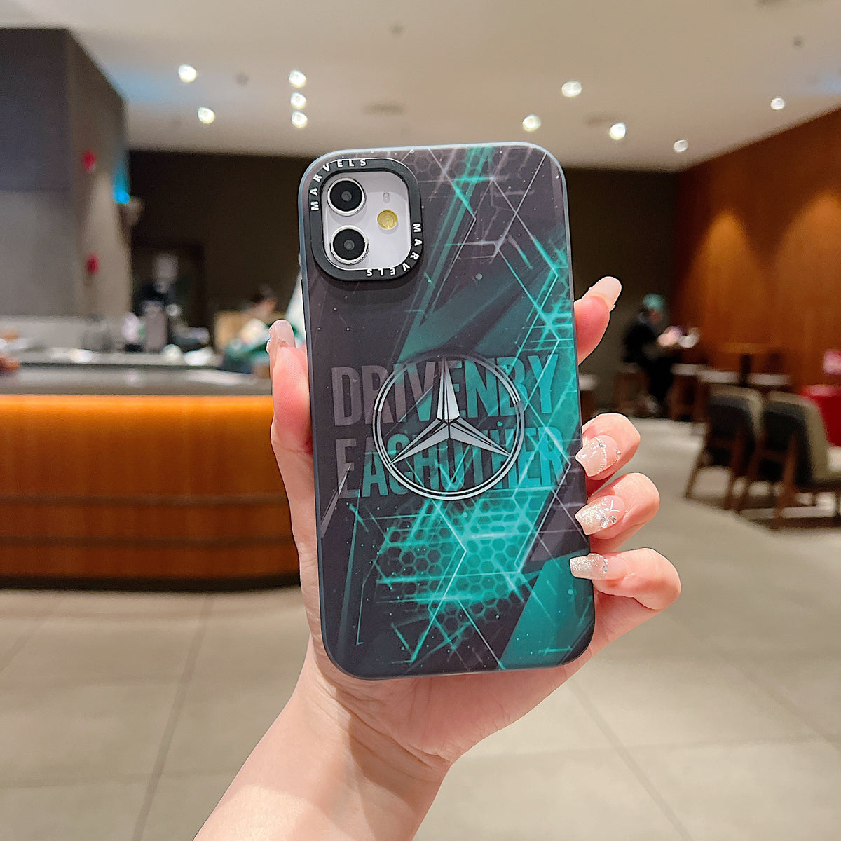 Apple iPhone 12/12 Pro Premium Mercedes IMD Printed Back Case - Mercedes