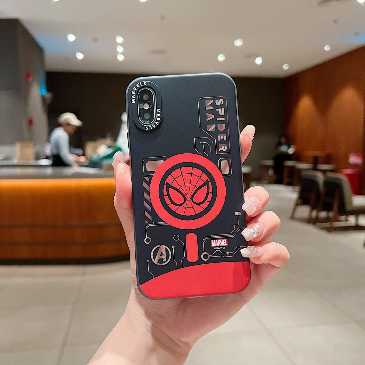 Apple iPhone X/Xs Premium Spider-Man IMD Printed Back Case - Spider-Man