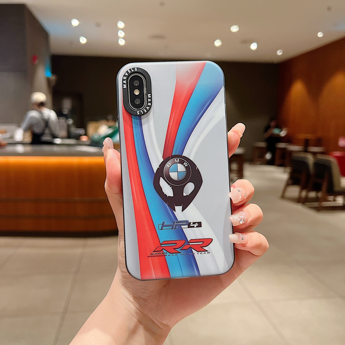 Apple iPhone X/Xs Premium BMW IMD Printed Back Case - BMW
