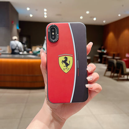 Apple iPhone X/Xs Premium Ferrari IMD Printed Back Case - Ferrari 2
