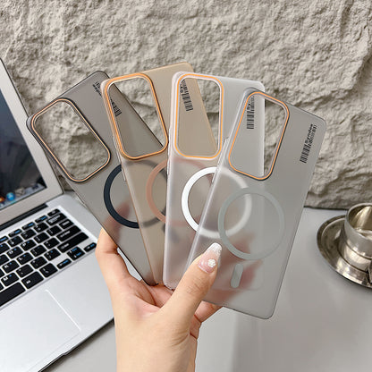 Vivo V30/V30 Pro 5G Premium Magnetic Frosted Ultra Slim Back Case - White