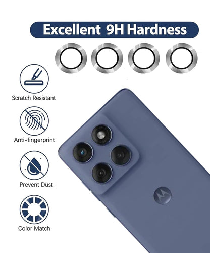 Motorola Moto EDGE 60 Pro 5G Camera Lens Protector with Aluminum Alloy Rings