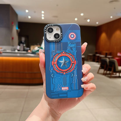 Apple iPhone Premium Captain America IMD Printed Back Case - Captain America