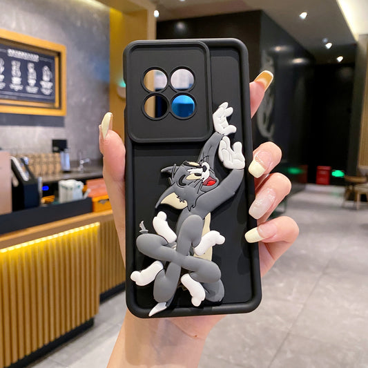 OnePlus 11r 5G Spinner Tom Soft Silicone Cute 3D Cartoon Back Cover Case - Spinner Tom