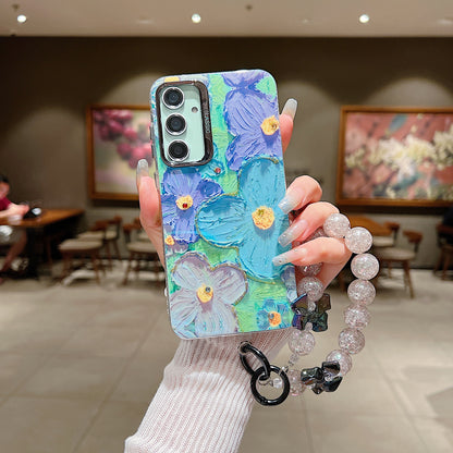 Samsung S24 FE 5G 3D Hot Trending Charms Rhinestone Flowers case - Pattern 4