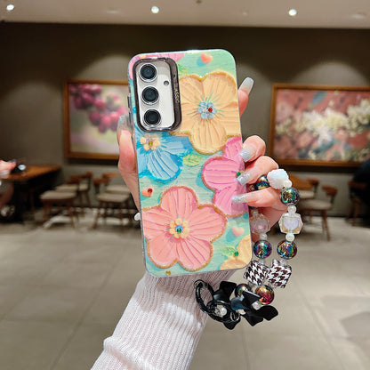 Samsung S23 FE 5G 3D Hot Trending Charms Rhinestone Flowers case - Pattern 2