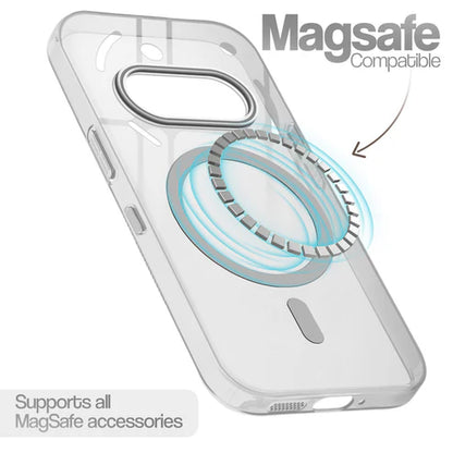 Nothing Phone 3A 5g Crystal Clear Anti-Yellowing Wireless Charging Support Case - Crystal Grey