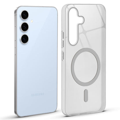 Samsung S25 5g Crystal Clear Anti-Yellowing Wireless Charging Support Case - Crystal Grey