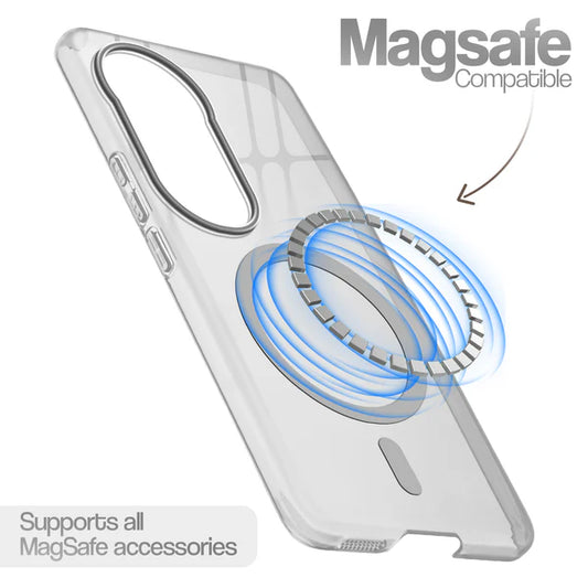 Vivo V50/T4R 5g Crystal Clear Anti-Yellowing Wireless Charging Support Case - Crystal Grey