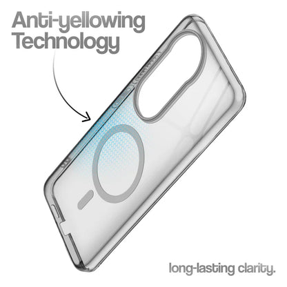 Vivo V50/T4R 5g Crystal Clear Anti-Yellowing Wireless Charging Support Case - Crystal Grey