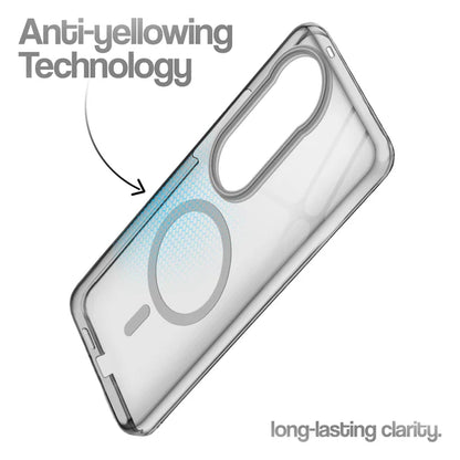 Vivo V40/T3 Ultra 5g Crystal Clear Anti-Yellowing Wireless Charging Support Case - Crystal Grey