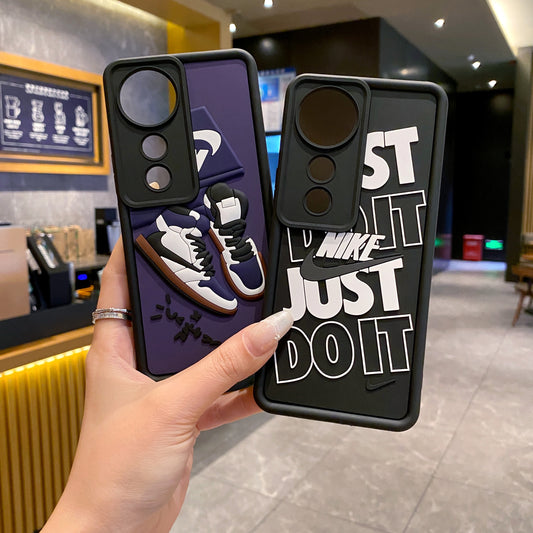 Vivo V40/V40 Pro/T3 Ultra 5g Nike Soft Silicone Cute 3D Cartoon Back Cover Case - Nike 2