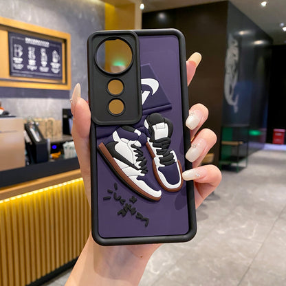 Vivo V40/V40 Pro/T3 Ultra 5g Nike Soft Silicone Cute 3D Cartoon Back Cover Case - Nike 2