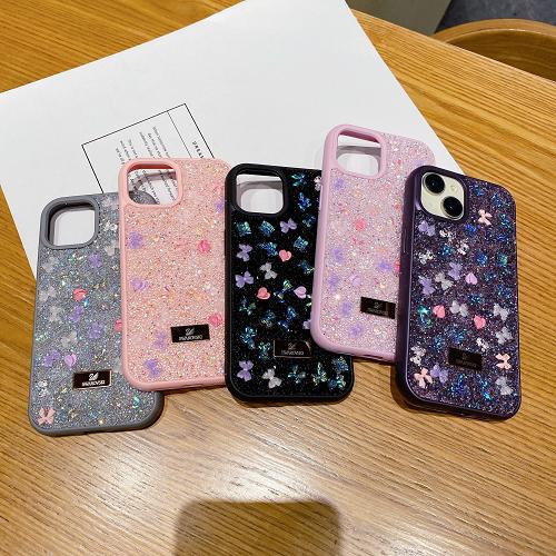Apple iPhone Swarovski Glitter Rhinestone Shinning Premium cases - Lavender