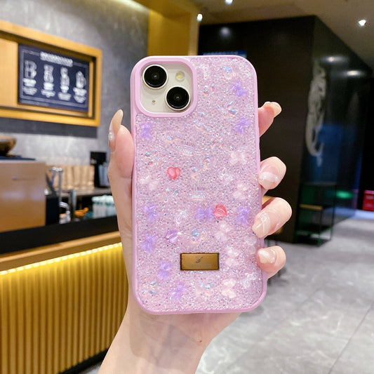 Apple iPhone Swarovski Glitter Rhinestone Shinning Premium cases - Lavender