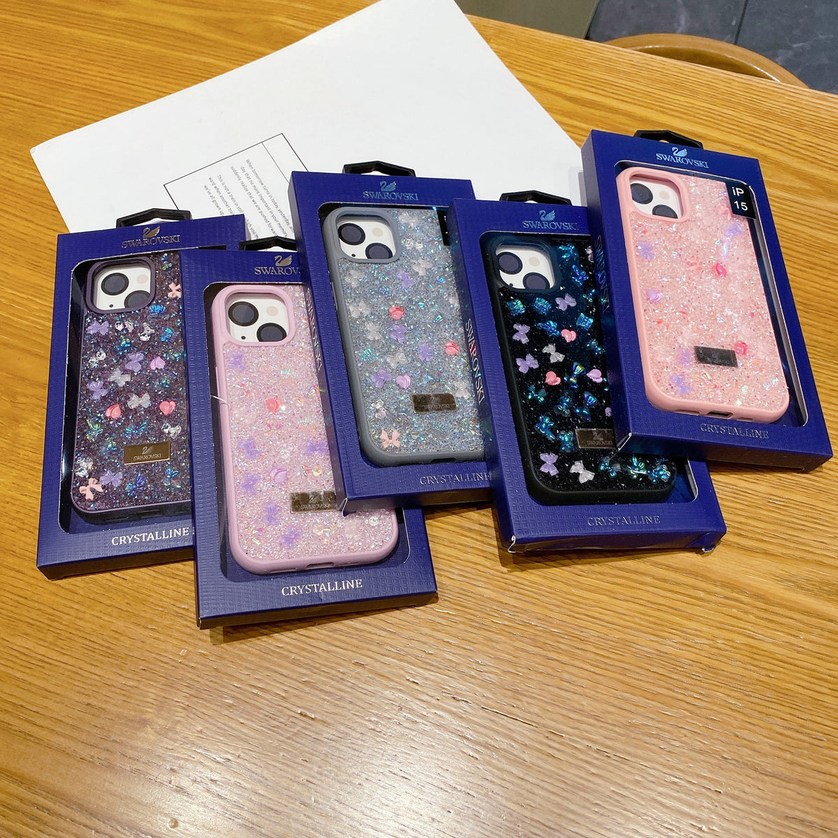 Apple iPhone Swarovski Glitter Rhinestone Shinning Premium cases - Lavender