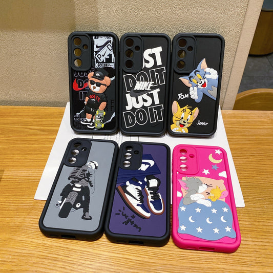 Samsung M15 5G Moto Rider Soft Silicone Cute 3D Cartoon Back Cover Case - Moto Rider