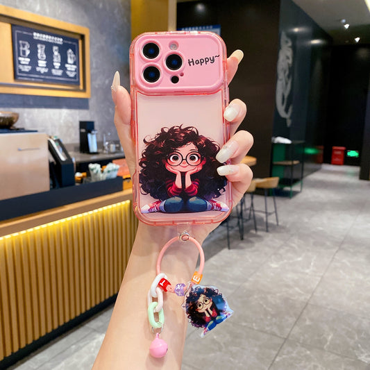 Apple iPhone Cute Girl with Charm Premium Girlish Back Cover Case - Girl 2