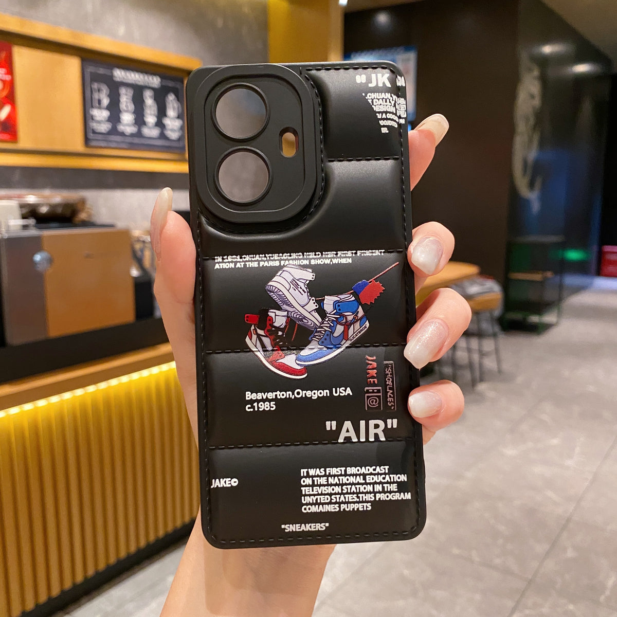 Realme 10 pro Plus 5g Matte Soft Puff Jacket Case - Pattern 3