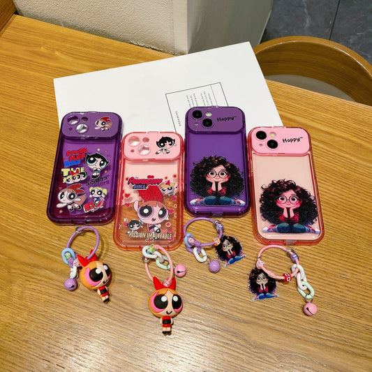 Apple iPhone Cute Girl with Charm Premium Girlish Back Cover Case - Girl 1