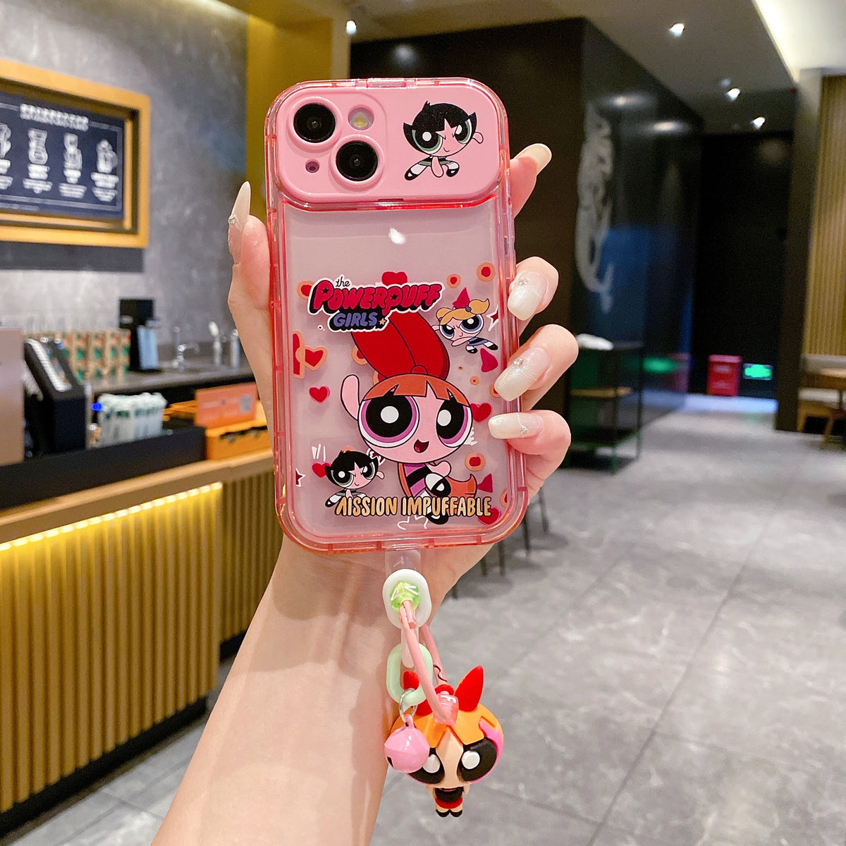 Apple iPhone Luxury Powerpuff Girlish with Charm Back Cover Case - Power Puff 2
