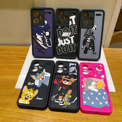Redmi Note 13 Pro Plus 5G Tom & Jerry Soft Silicone Cute 3D Cartoon Back Cover Case - Tom & Jerry