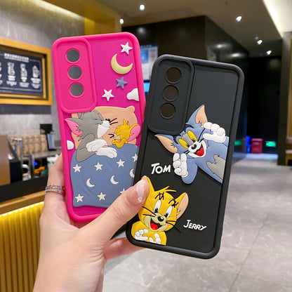 OnePlus Nord CE 4 5G Tom & Jerry Soft Silicone Cute 3D Cartoon Back Cover Case - Tom & Jerry