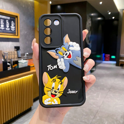 VIVO Y200e 5G Tom & Jerry Soft Silicone Cute 3D Cartoon Back Cover Case - Tom & Jerry