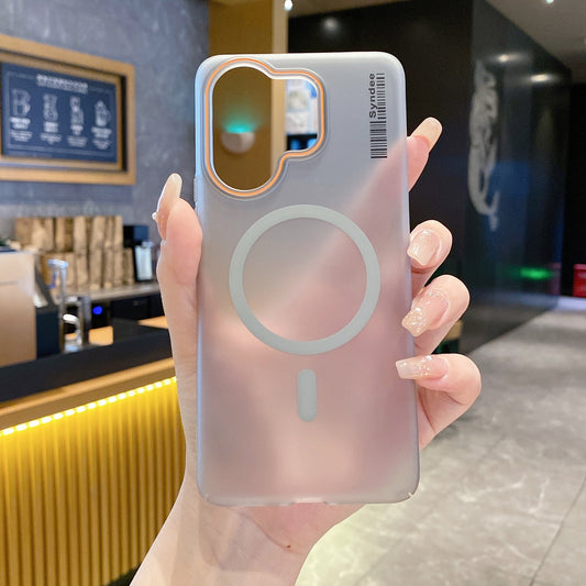 Vivo V60/V60e/T4 Pro 5G Premium Magnetic Frosted Ultra Slim Back Case - Grey